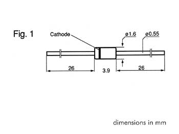 Zenerdiode - 27V / 0,5W (DO35)