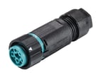 RST16i5 stik Hun skrue tilslutning. Ø=6,6-13mm. Turkis. IP69
