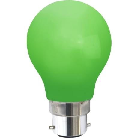 Grøn udendørs Ø55 IP20 LED B22 1W 360°
