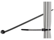 Kabelstrips - 3,5x292mm vejrbest. Sort (100 stk.)