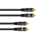 Phonokabel - 2 x RCA han > 2 x RCA han (5m)