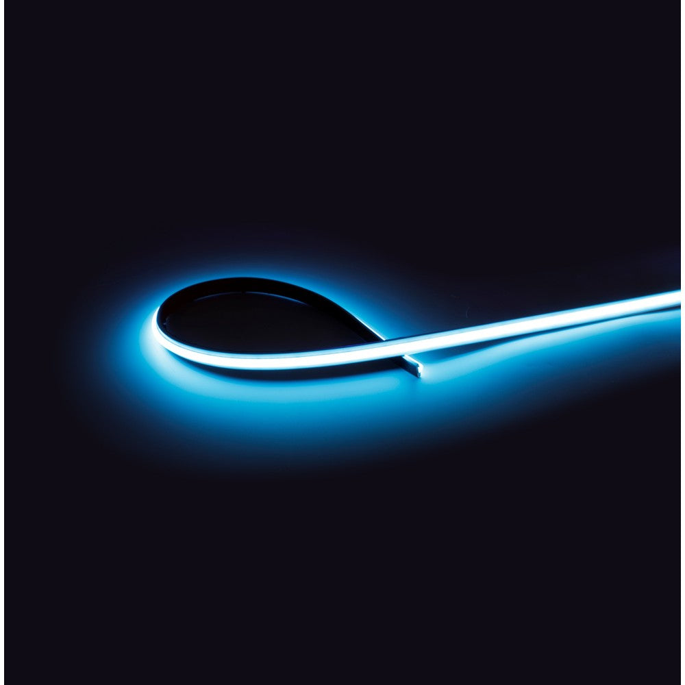 Lyseblå Dot-free COB-LED strip - 5m, IP20, 240 LED pr. meter, 24V, 9W/m LED-bånd