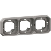 PLEXO 55 IP55 montageramme for planforsænket 6 modul grå