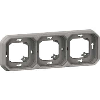 PLEXO 55 IP55 montageramme for planforsænket 6 modul grå