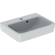 GEBERIT håndvask 500x380x165mm hh midt m/overl  porcelæn  white