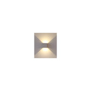V-Tac 12W LED grå væglampe - Firkantet, justerbar spredning, IP65 udendørs, 230V inkl. lyskilde