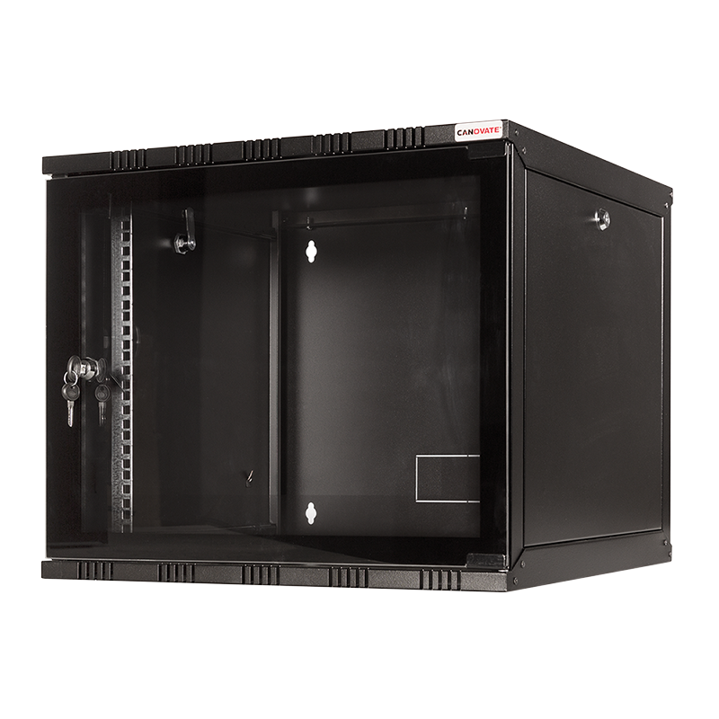 19" væg-rackskab - 9U B540xD550mm, Sort