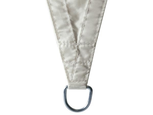 Rektangulært solsejl - 4 x 3m, CREMEHVID