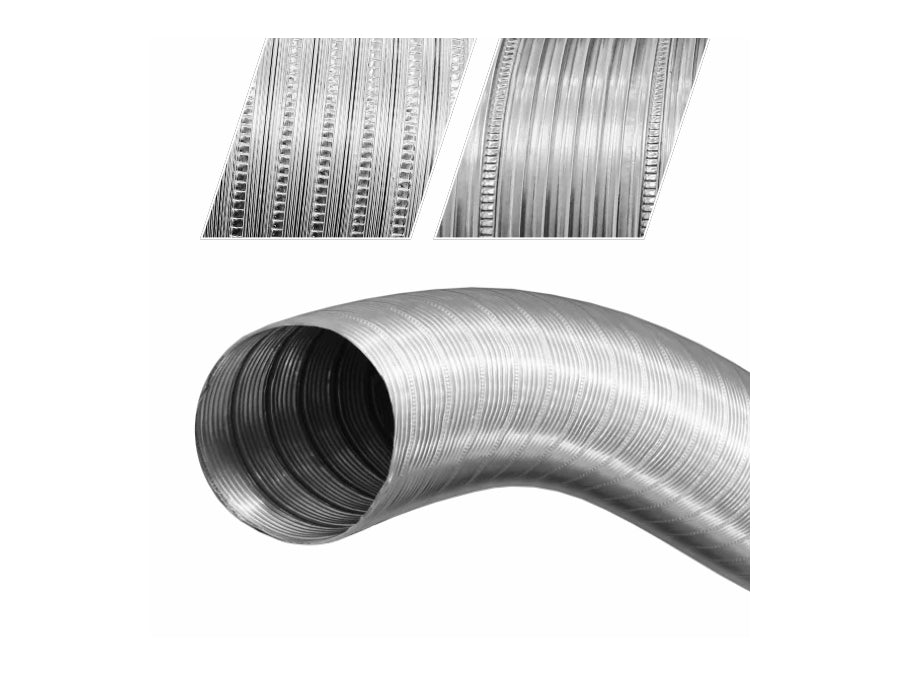 Aluminium flexrør - Ø160mm (3m)