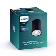 PILLAR single spot black 1x50W 230V