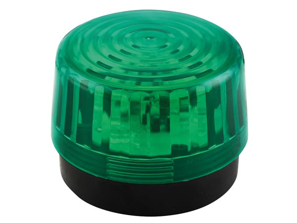 LED blinklys - 12Vdc, Ø100mm, IP20, Grøn