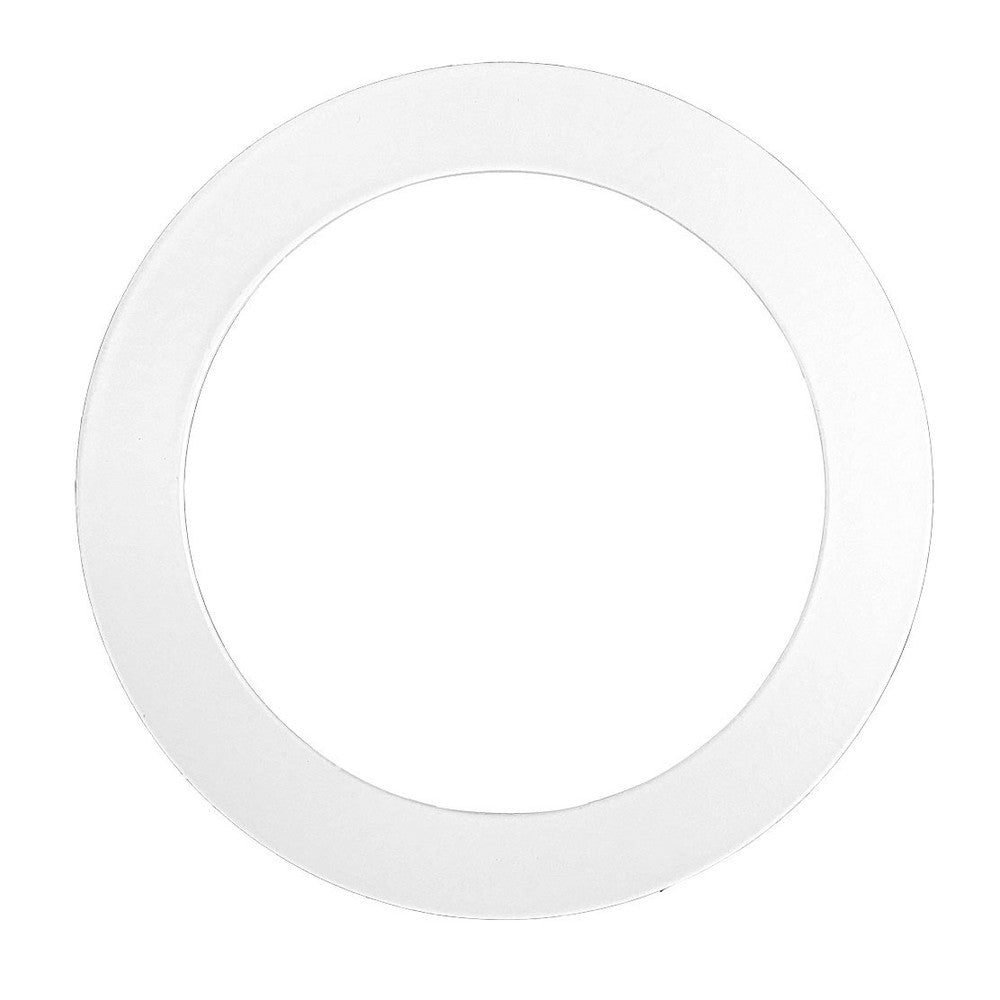Forstørrelsesring til Inno88 - Ø7,7 cm hul, 12,5 cm mål, mat hvid