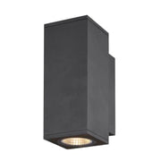 Enola Square Up/Down S udendørs LED væg Antracit CCT 3000/4000K