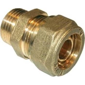 1/2" x 12 mm Pex overgang nippel