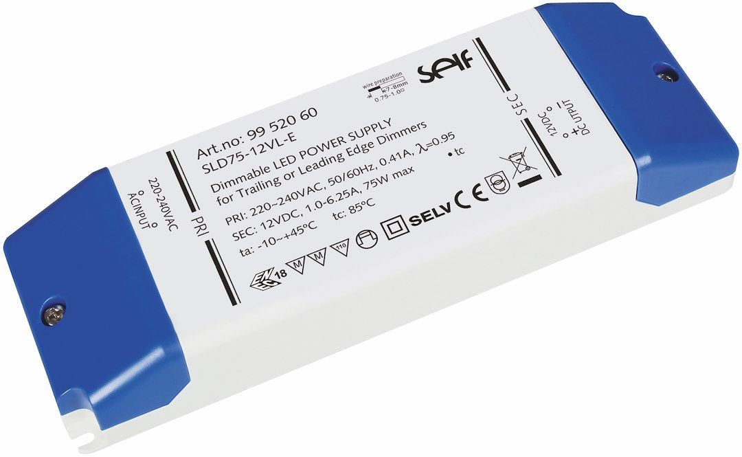 LED DRIVER 12VDC DIM 75W