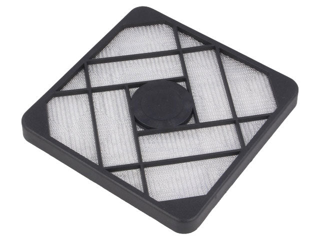 Blæser filtergitter m. EMI afskærmning - 120x120mm, Sort