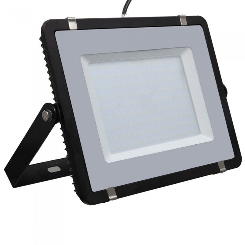 200W LED projektør 4000K 16000Lm IP65 sort