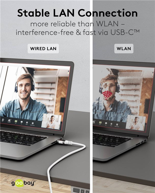 USB-C™ 3.1 til RJ45 netværkskabel, Hvid (3m)