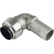 Roth vinkel 22 mm m/n, indstikfittings i rustfri stål