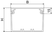 Ledningskanal opslidset BA7 40025