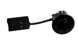 Thor 230V GU10 IP44 SS316 Sort Rund.