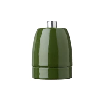 Porcelænsfatning P7 E27 Keramik Grøn