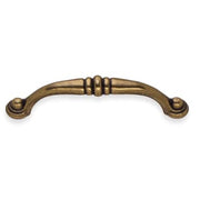Bøjlegreb, Antik messingfinish, cc 96 mm