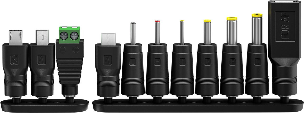Universal netadapter - 3-12Vdc, 7,2W (0,6A) inkl. 11 stik