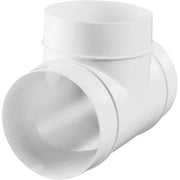 T-stykke 90° Ø150 mm, hvid