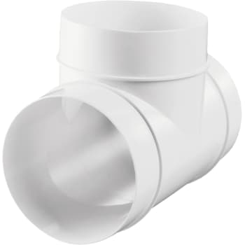 T-stykke 90° Ø150 mm, hvid