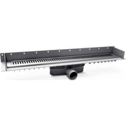 Purus Line sampak 1000 komplet afløbsrende 50 mm lav vandret