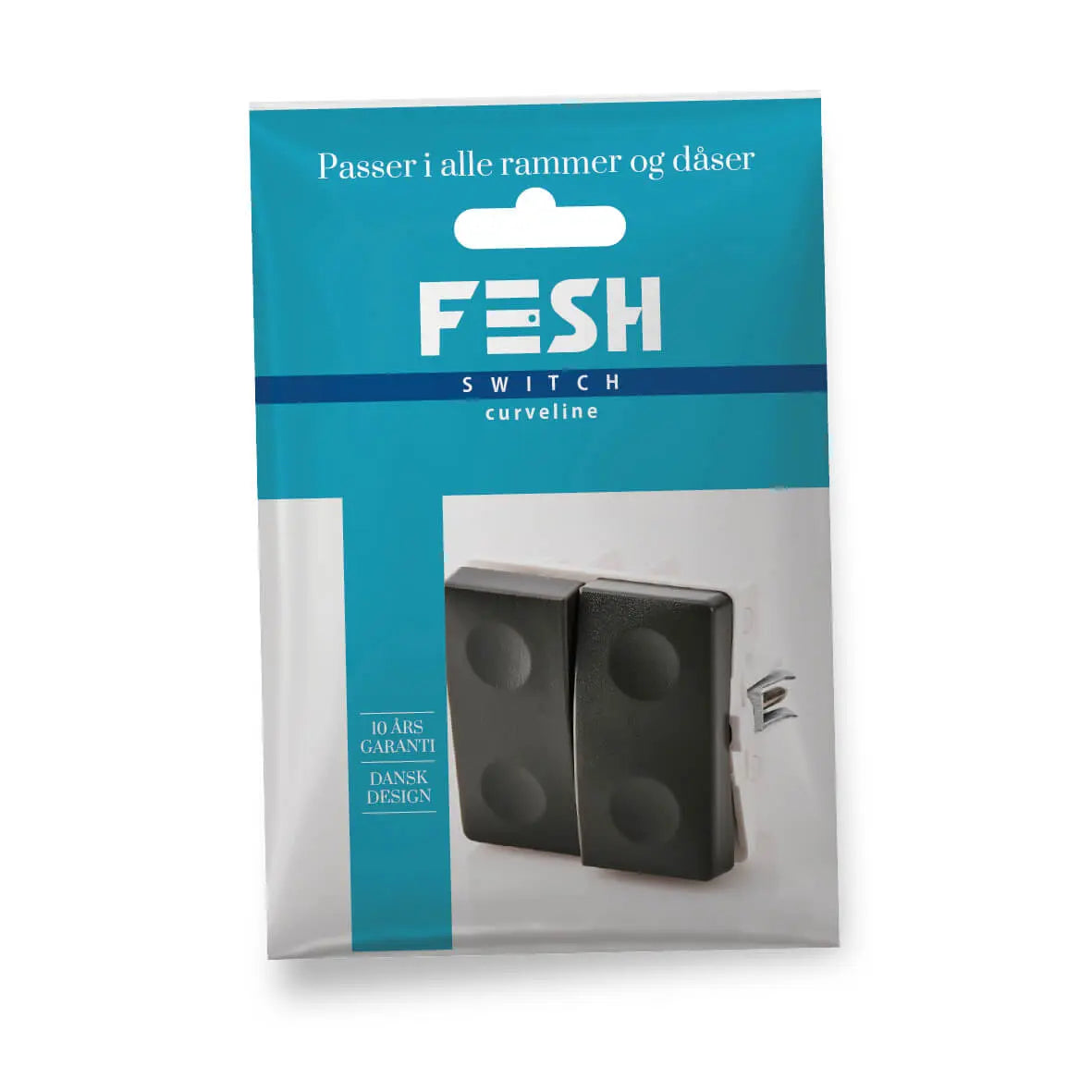 FESH SWITCH Curveline Afbryder Krone 1,0 - Koksgrå