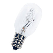 Parfumepære - 240V / 15W, E12 sokkel, Klar (Ø22x51mm)