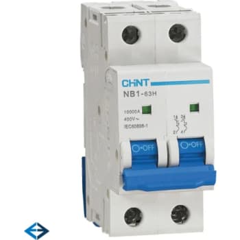 Automatsikring Chint NB1-63H, C 13A 2P, 10kA
