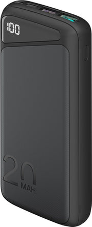 Powerbank m. LED display - USB-C PD, QC, 5V 5A, 20.000mAh