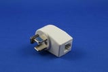 Telefonstikadapter 3P/  RJ11 hvid