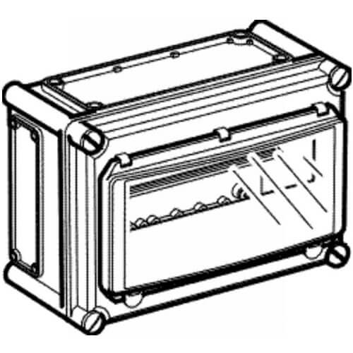 Fibox Dinskinne Tavle 1x13M - m. Klaplåg