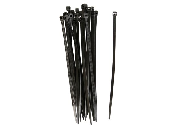 Kabelstrips - 2,5x100mm, Sort (100 stk.)