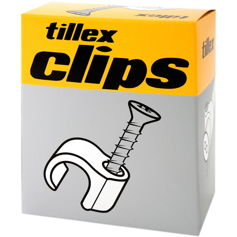 Skrue clips 18-22 40mm skruelængde hvid - pr. stk.