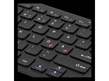 Trådløs mini-tastatur - Nordic (med ÆØÅ)