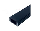 Alu profil 8 sort med sort cover - 2,5 m