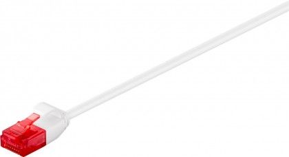 CAT6 Patchkabel, Slim, U/UTP, CU, 2xRJ45, Hvid (2m)