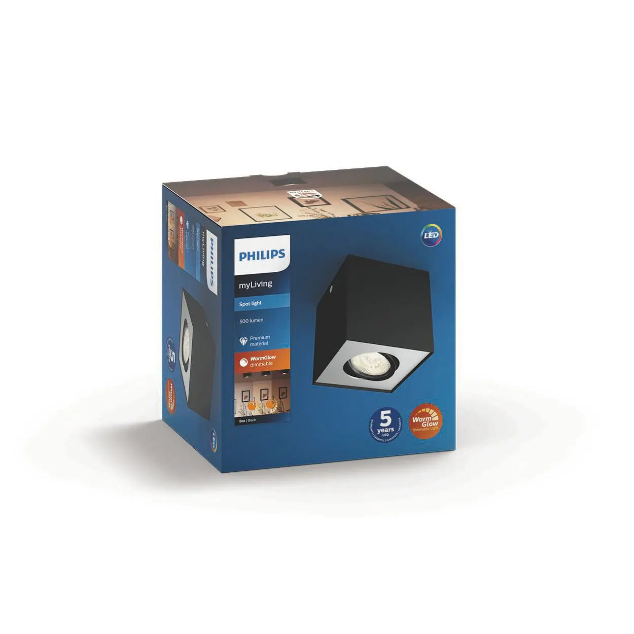 BOX single spot black 1x4.5W SELV WGD
