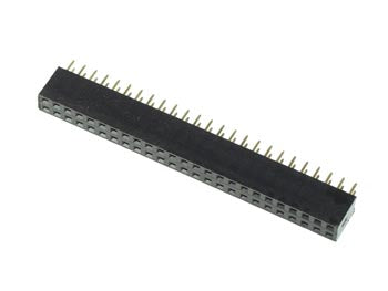 Dual Pin header 2,54mm - Han/hun, (2x25) 50 pins (H8,5mm)