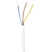 Plastkappeledning H05 VV-F 3G0,75 Hvid R50