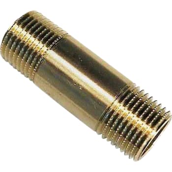 1" x 80 mm Nippelrør Messing
