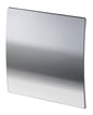 UNITE Frontpanel sølv chrome look i buet design for system+ ventilator ø100