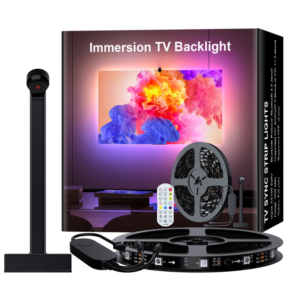 5m TV LED strip med TV-kamera - passer til 70-85' TV, 18W, 30 LED/m