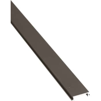 NSH stolpedækskinne, antracitgrå aluminium