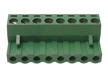 Indstik Skrueterminal - 8P hun, 5mm 300V/12A